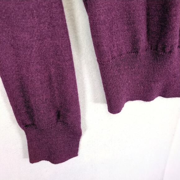 The Limited Women's L Purple Knit Soft Merino Wool Blend Sweater Top Whimsigoth - Picture 4 of 6